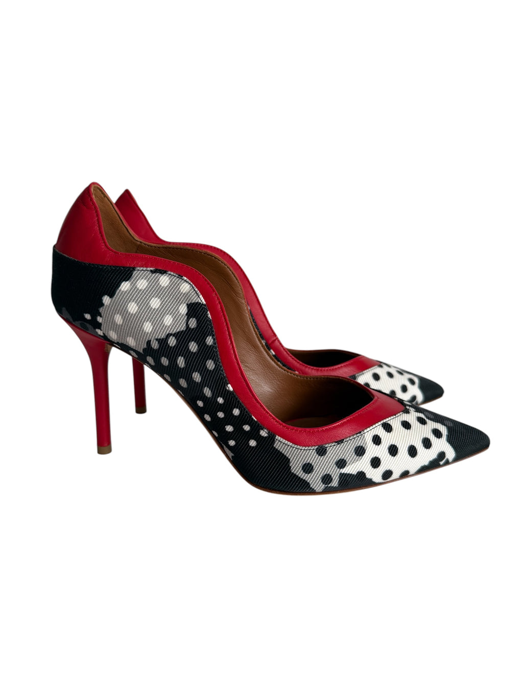 Malone Souliers dots tela heels