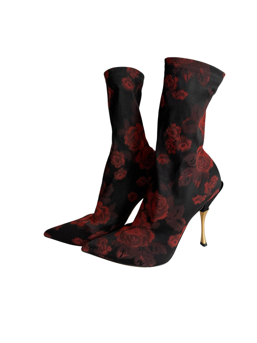 Dolce & Gabbana flowered sock boot