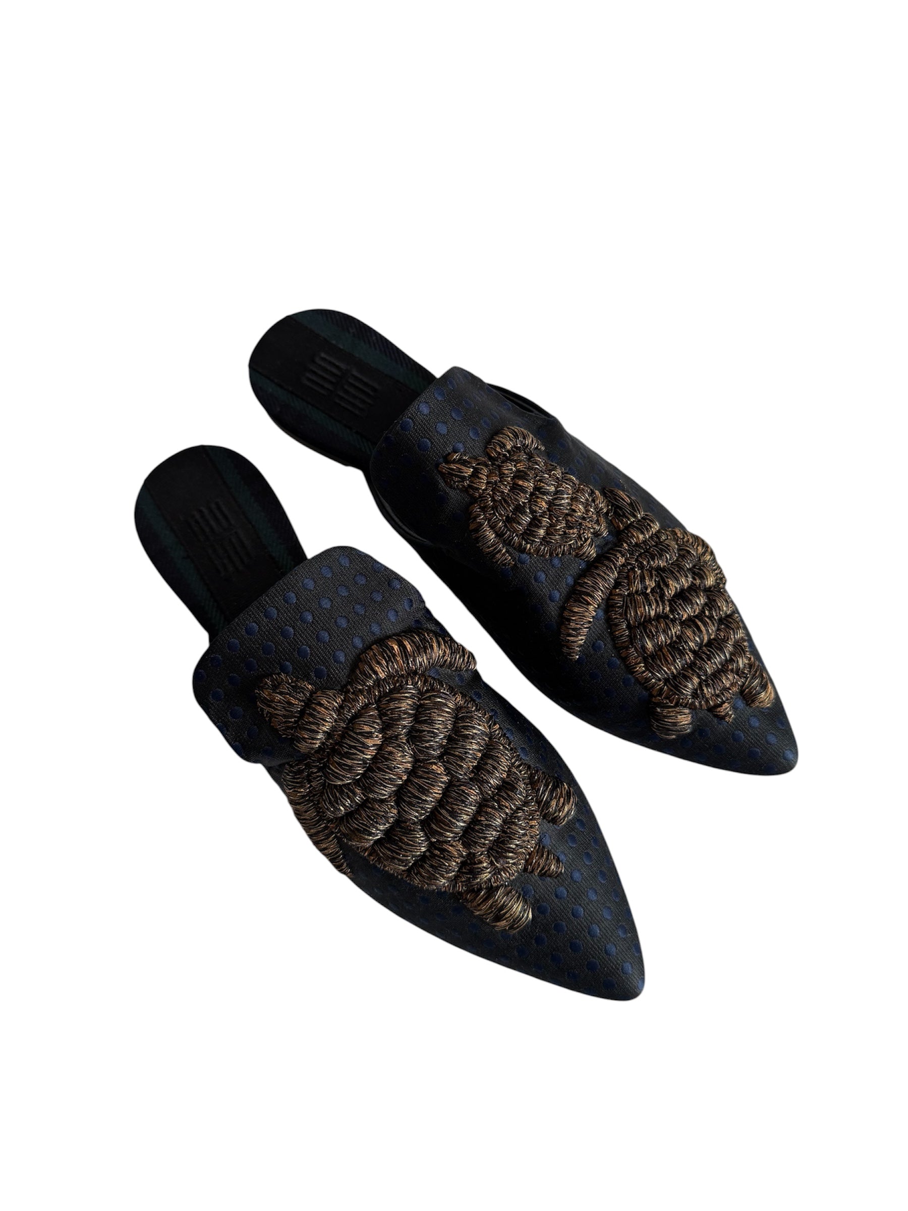 Sanayi 313 dots tela turtles embroidery