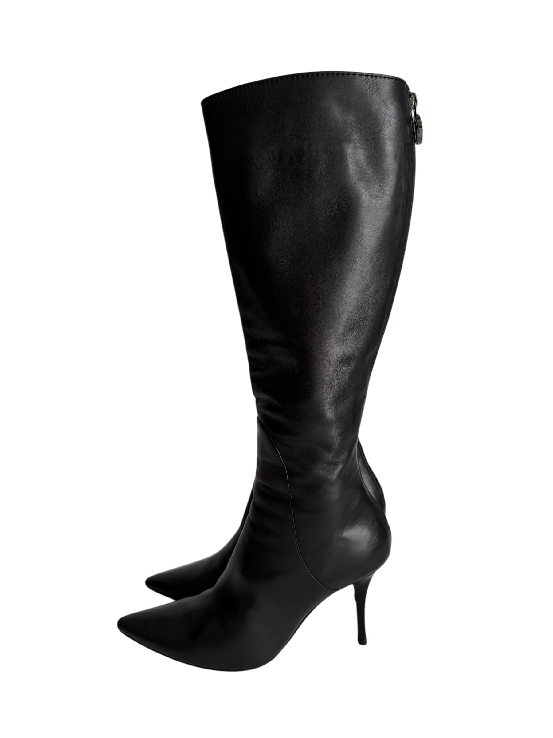 Giorgio Armani black leather boots