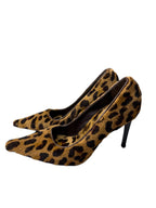 Collette vintage fur leopard heels