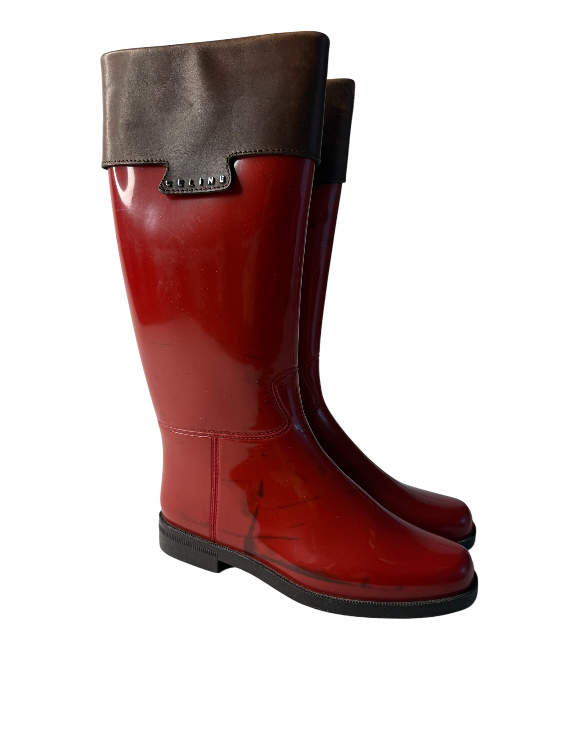 Celine rubber rainy boots