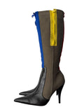 D&G multicolor zip boots 2000s