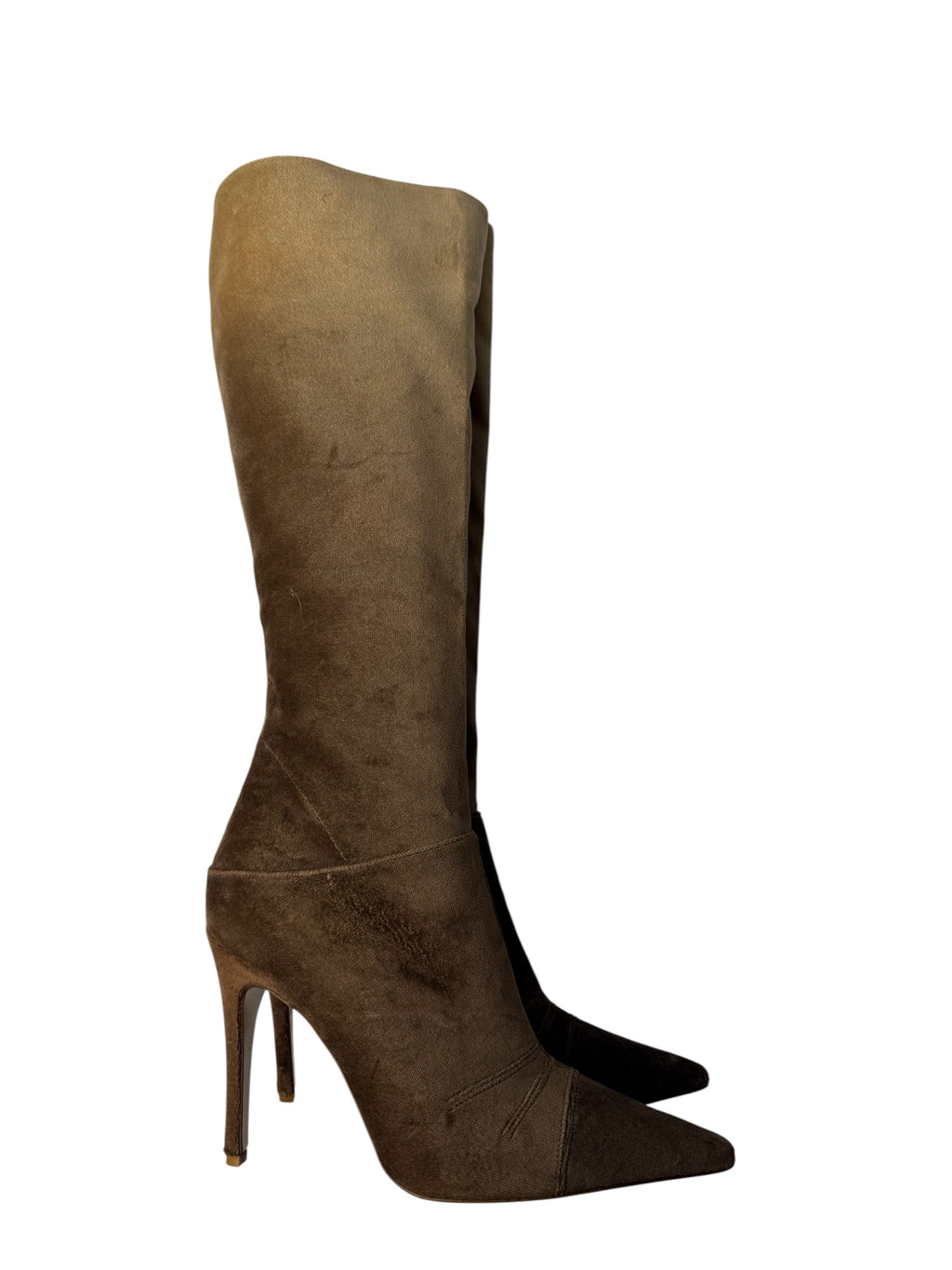 Chloé F/W 2001 velvet boots