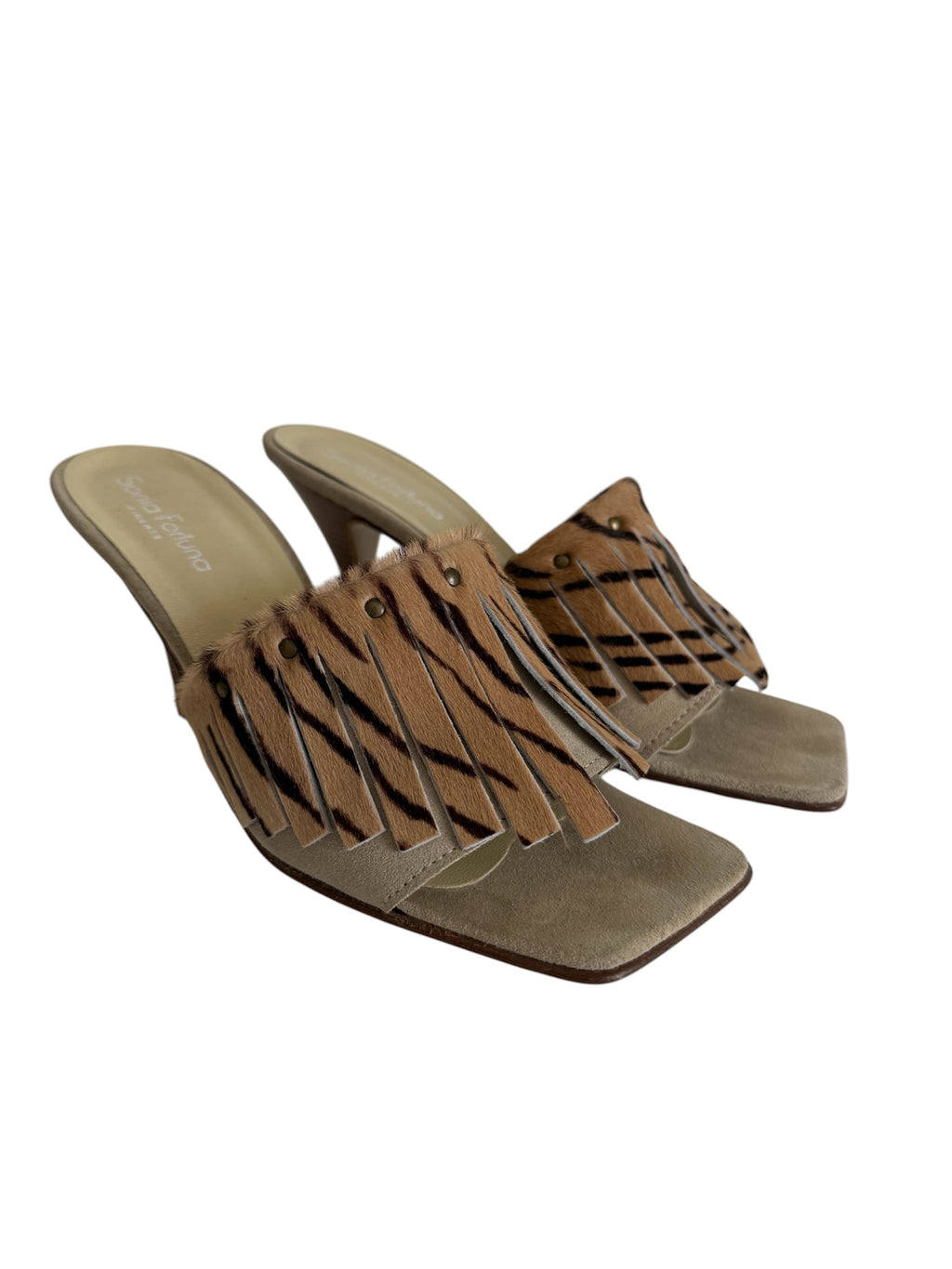 Sabot heels cavallino
