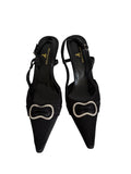Satin slingback vintage