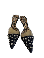 Vintage mules denim pvc