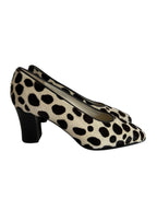 Cavallino heels black and white