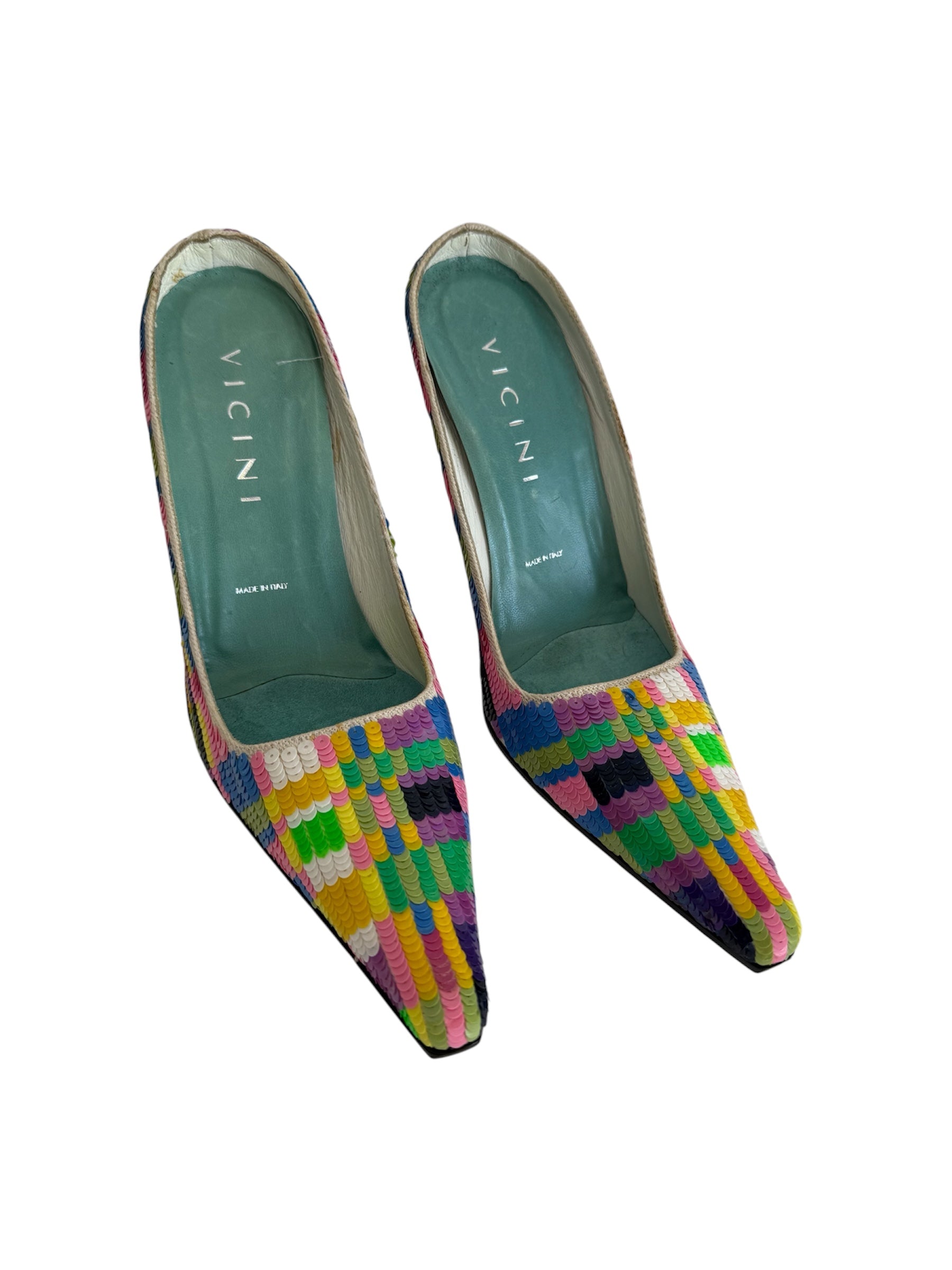 Vintage sequins 90s mules