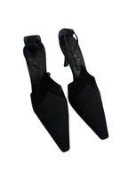 Vintage velvet tela heels
