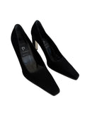 Vintage suede black heels
