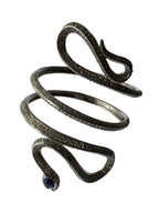 Rare Roberto Cavalli arm bracelet silver snake