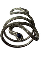 Rare Roberto Cavalli arm bracelet silver snake