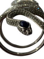 Rare Roberto Cavalli arm bracelet silver snake