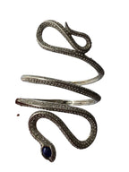 Rare Roberto Cavalli arm bracelet silver snake