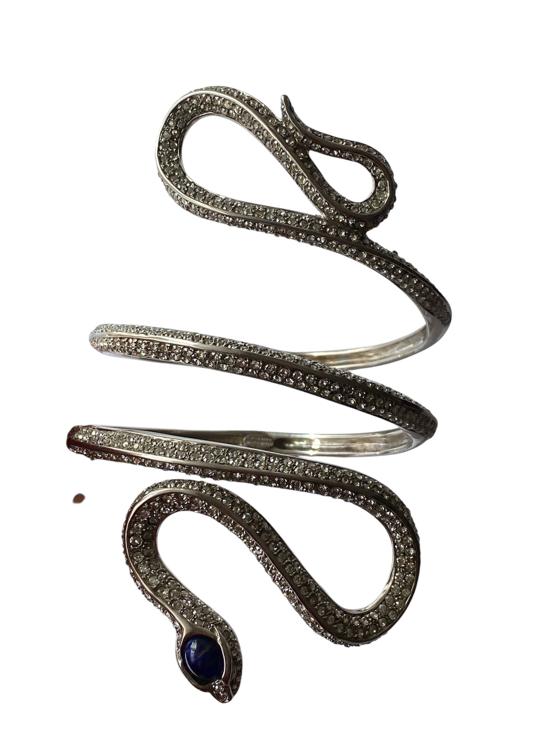 Rare Roberto Cavalli arm bracelet silver snake