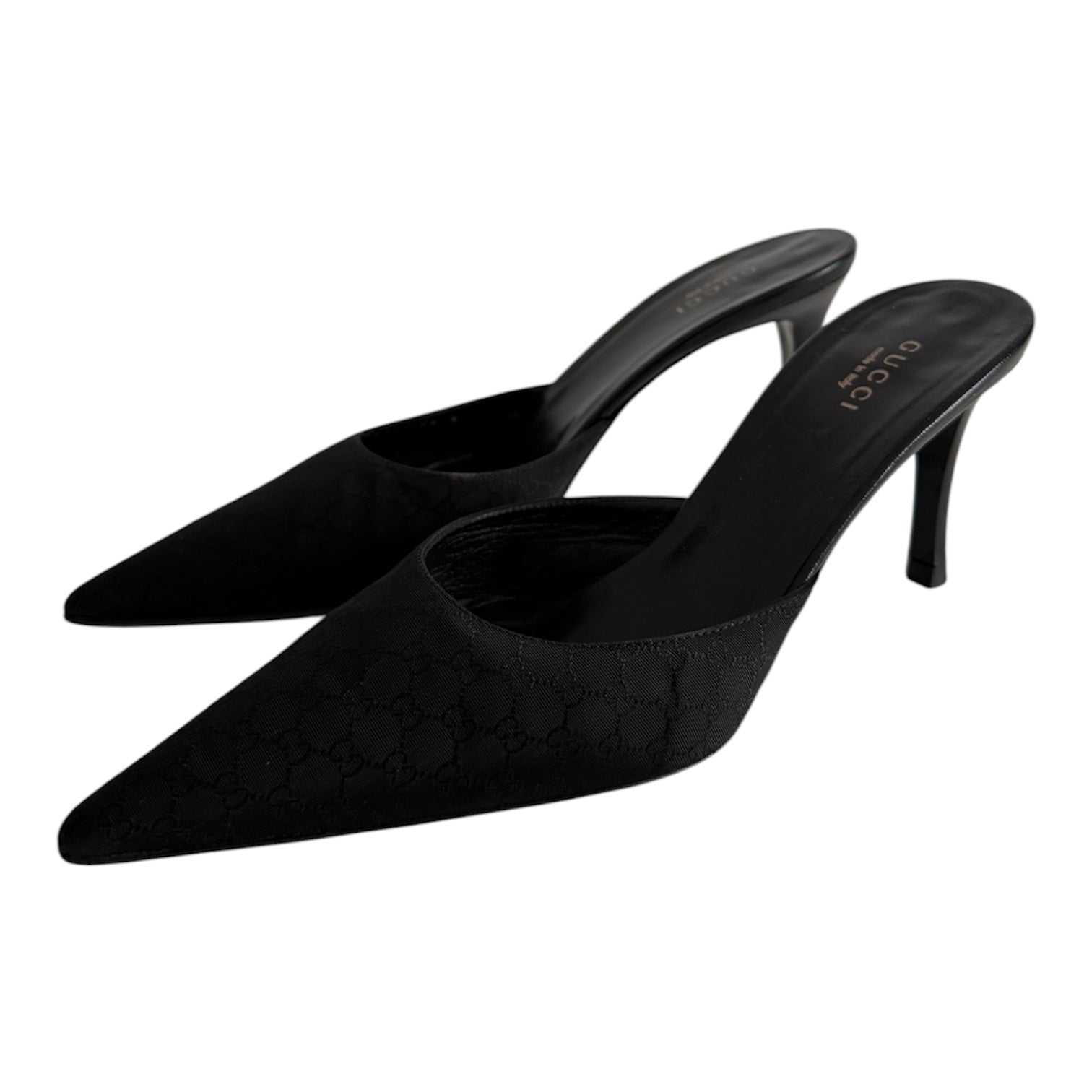 Gucci mules GG monogram tela
