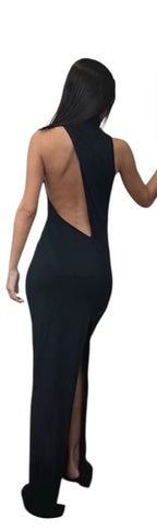 La Perla 90s maxi black dress