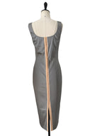 Dolce & Gabbana silver midi dress