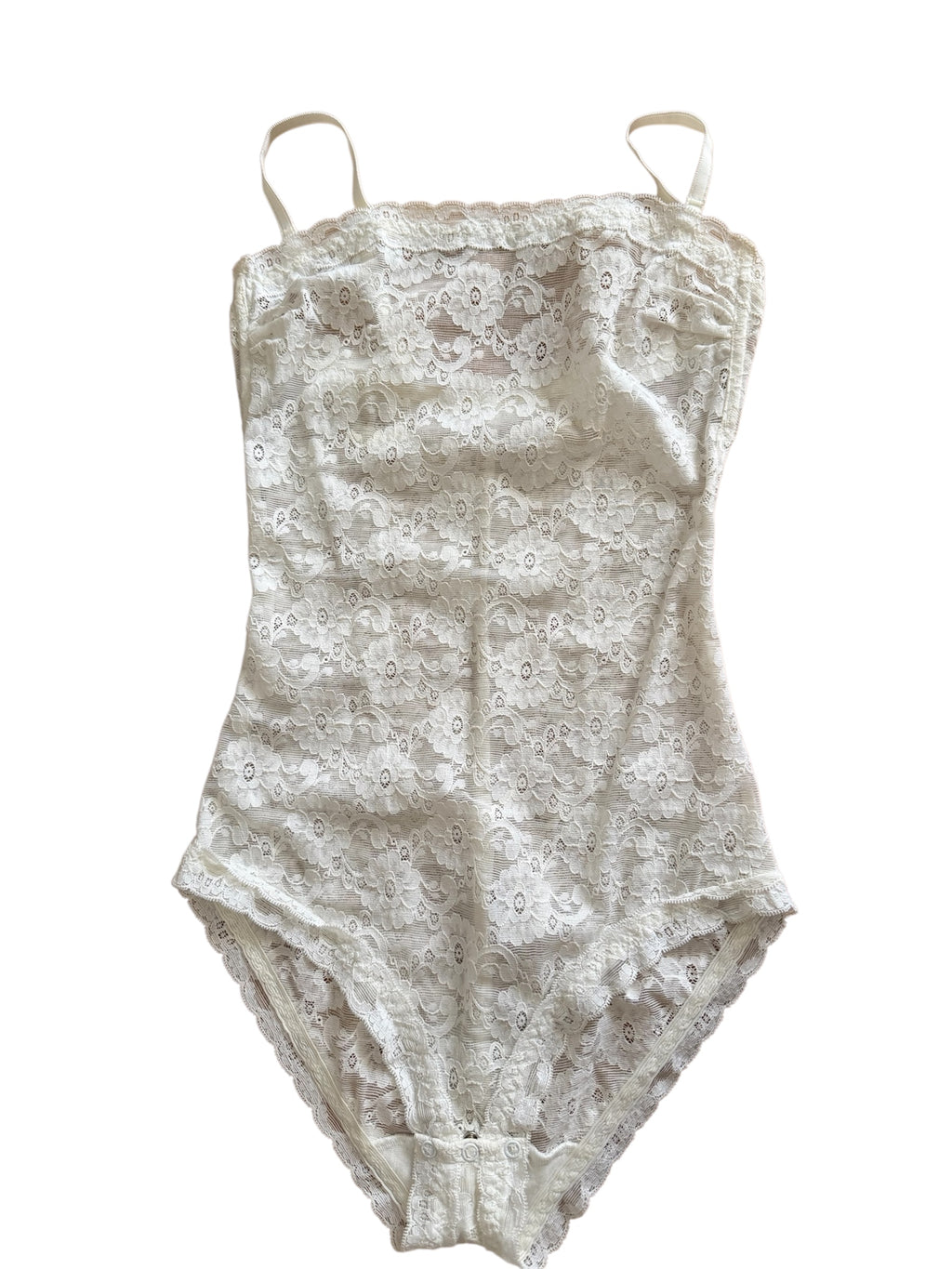 90s white lace bodysuit La Perla