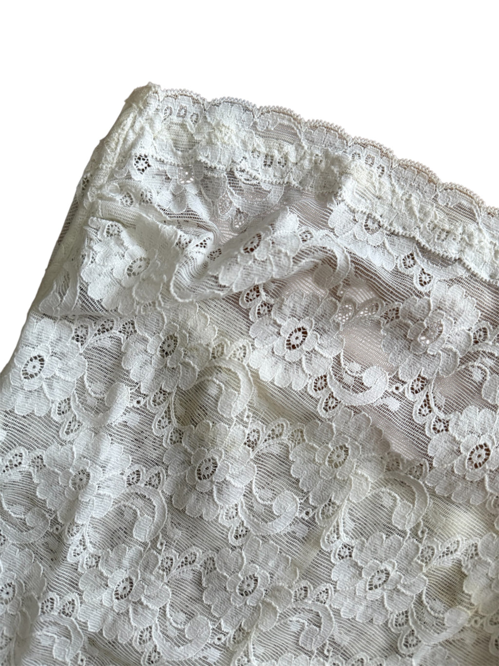 90s white lace bodysuit La Perla