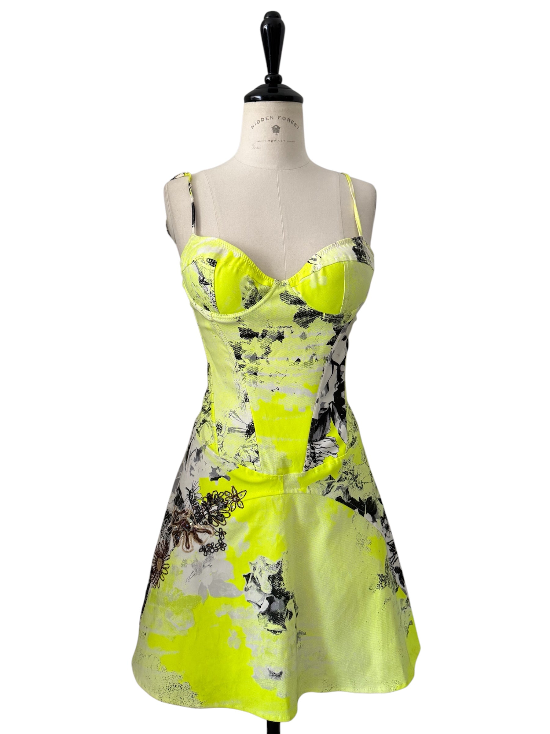 Just Cavalli fluo mini dress early 2000s
