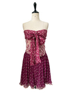 D&g silk bustier dress 2000s