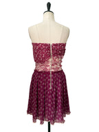 D&g silk bustier dress 2000s