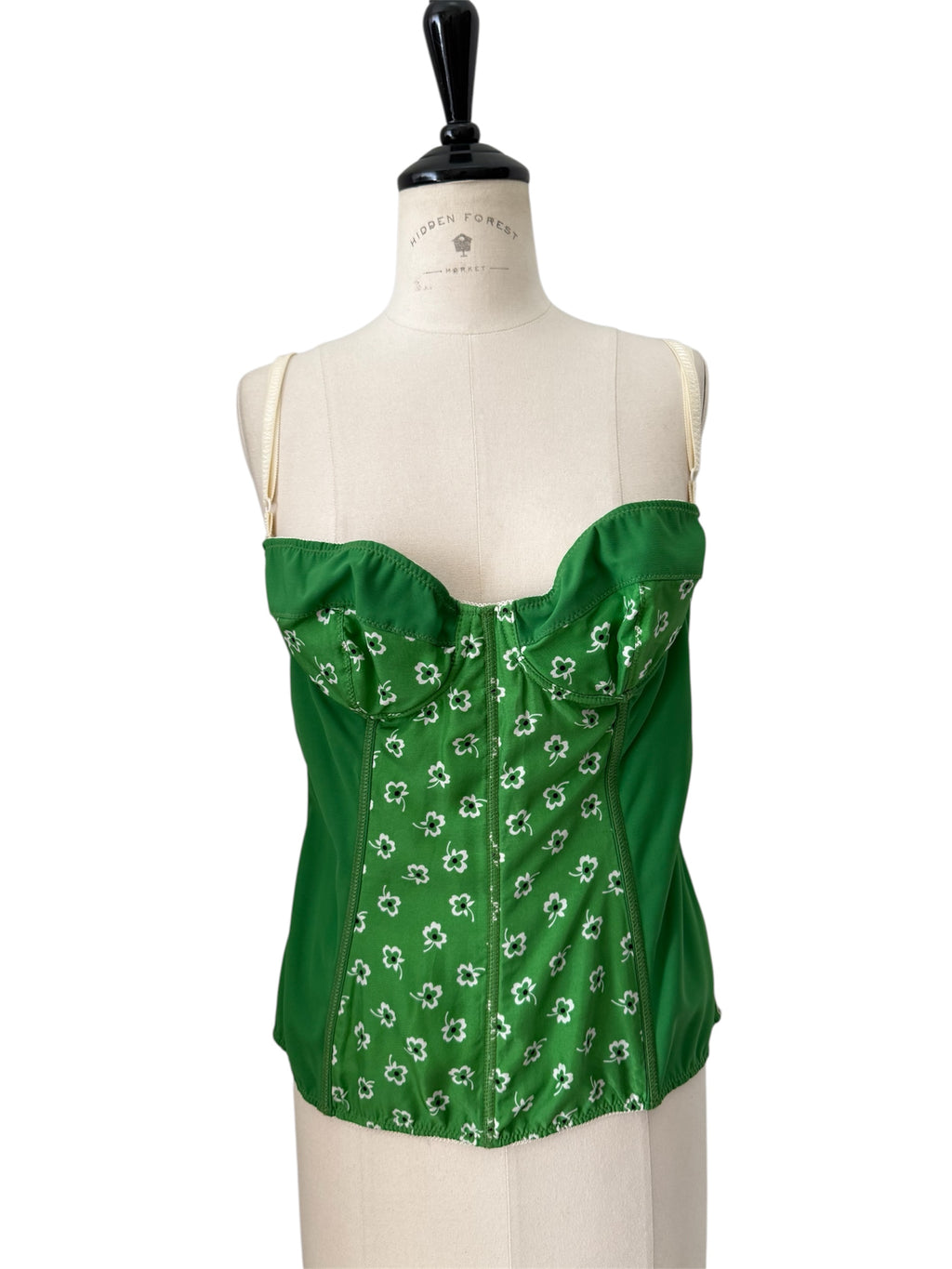 Vintage floral bustier top D&g