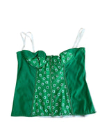 Vintage floral bustier top D&g