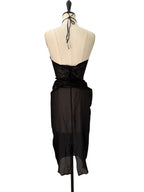 Alberta Ferretti silk black dress
