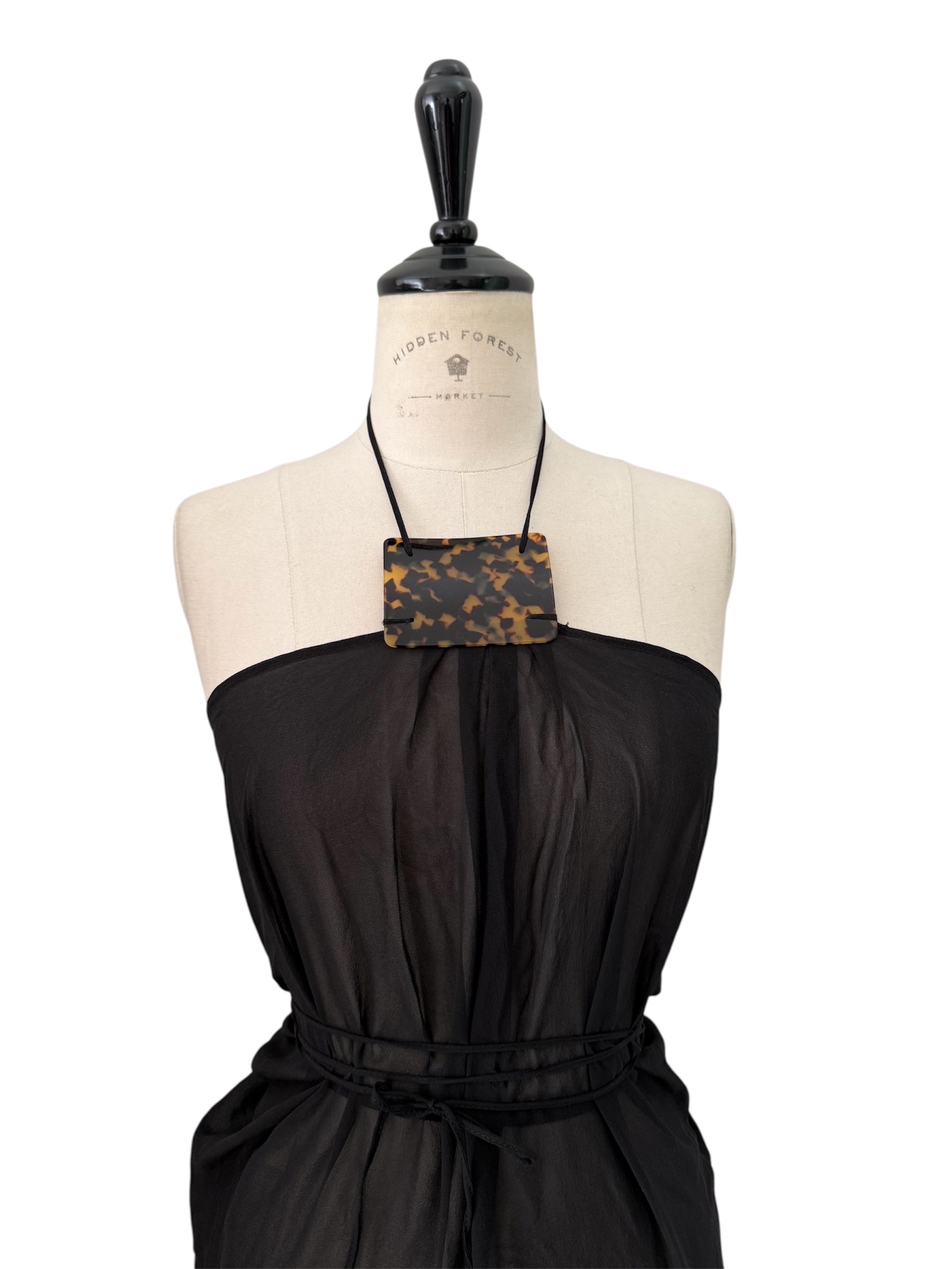 Alberta Ferretti silk black dress