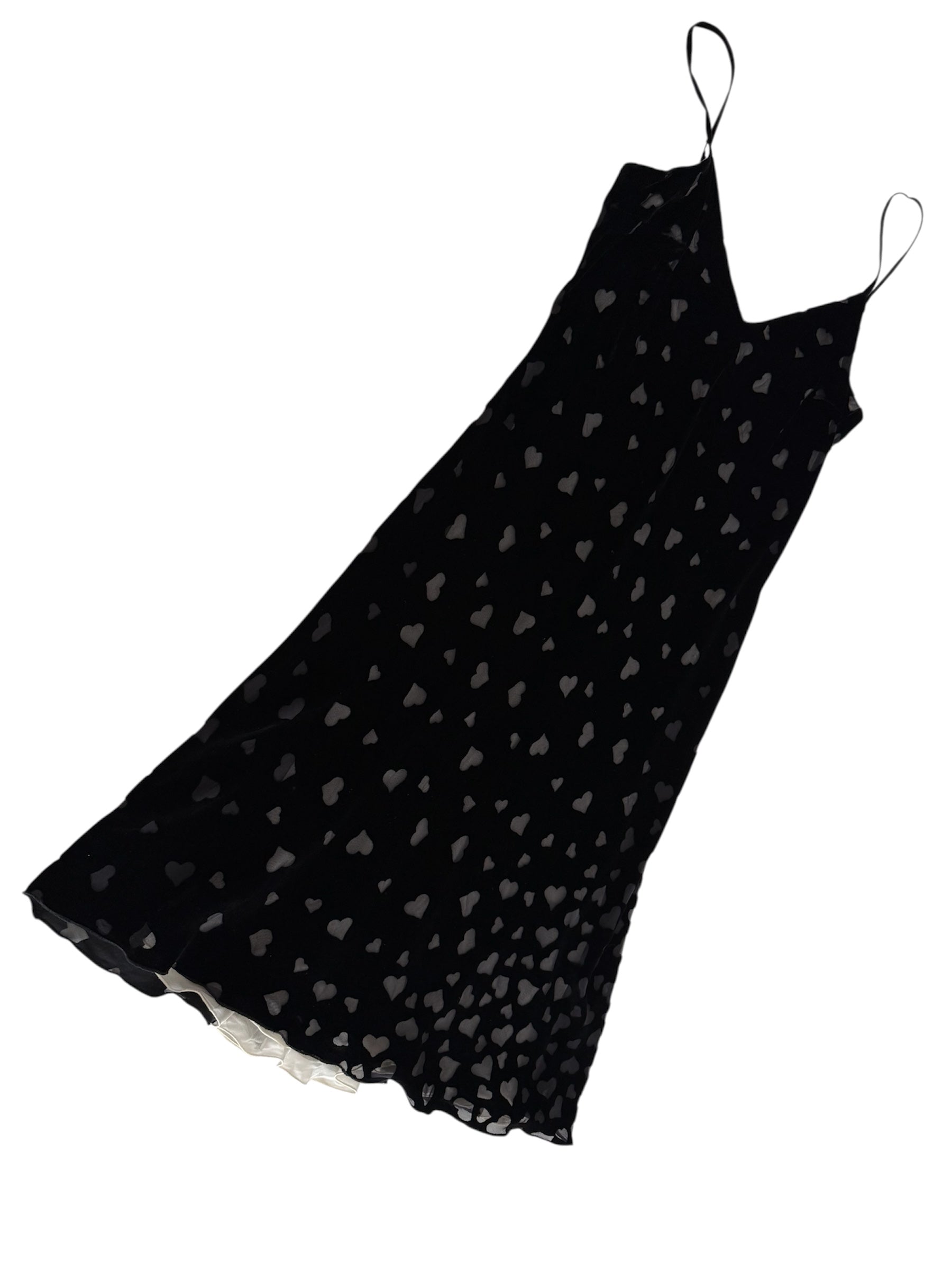 Blumarine velvet love heart dress