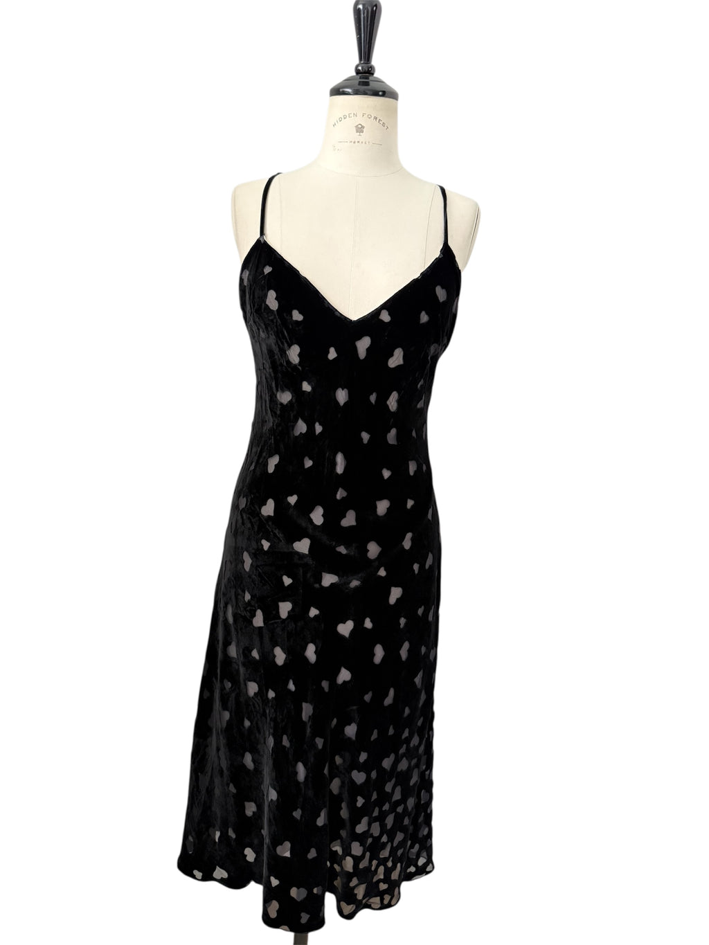 Blumarine velvet love heart dress