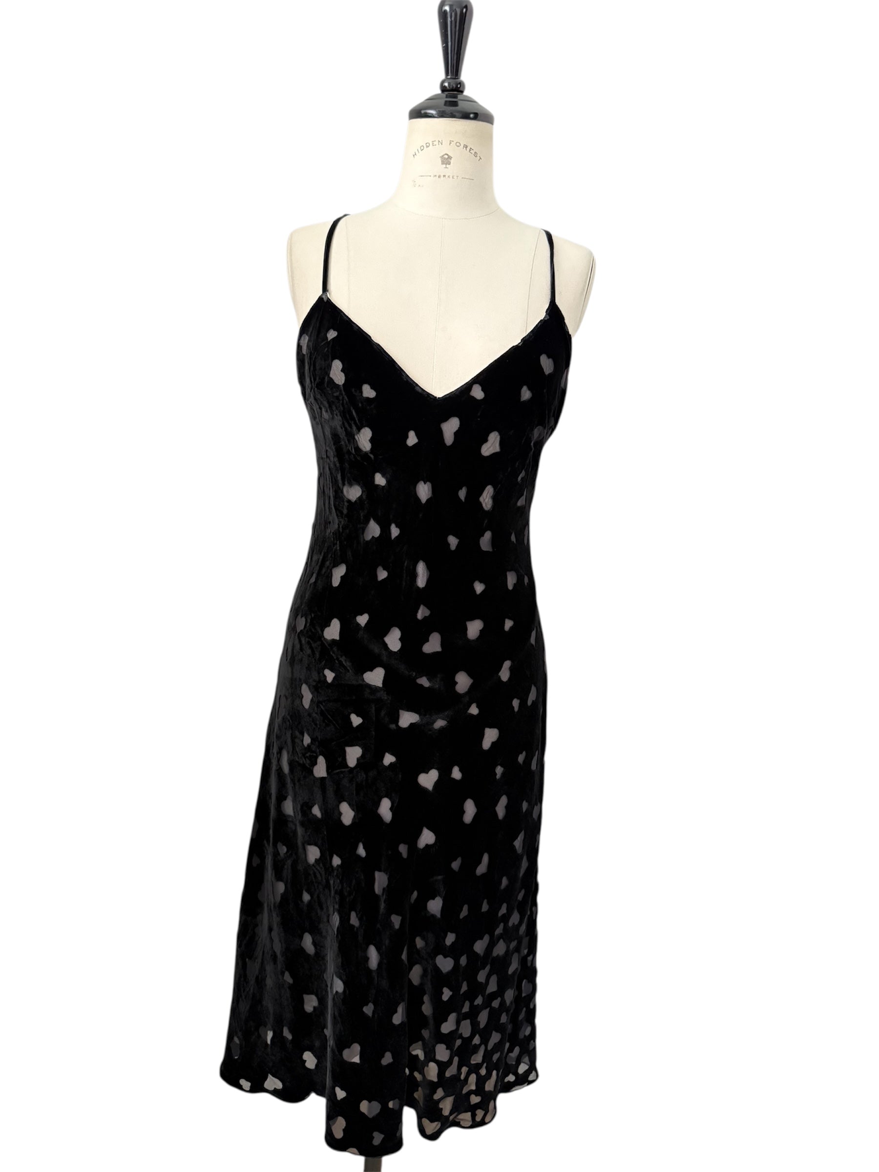 Blumarine velvet love heart dress