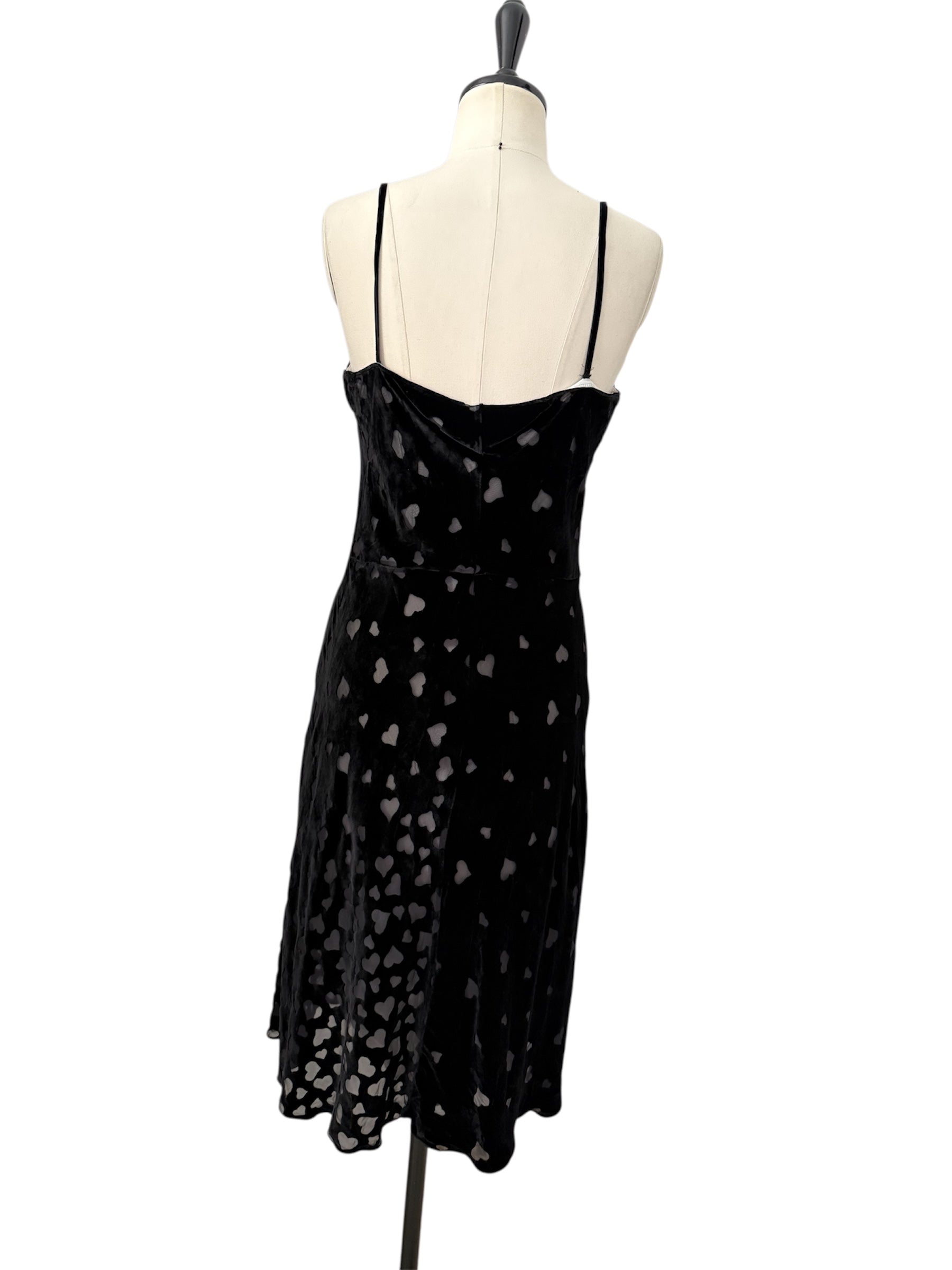 Blumarine velvet love heart dress