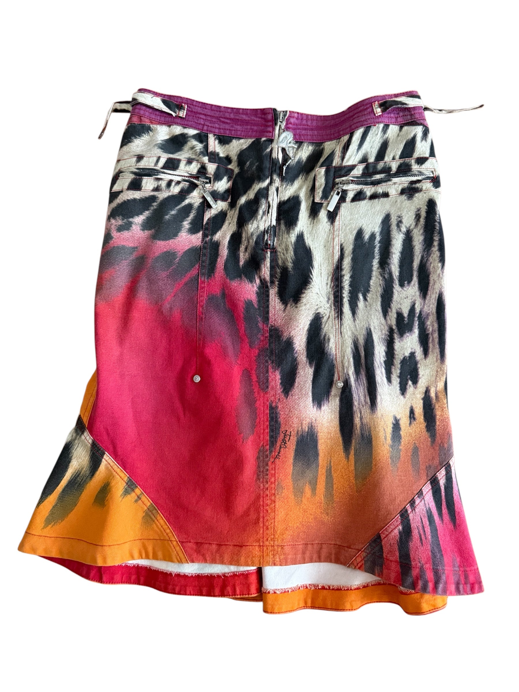 Just Cavalli F/W 2005 colorful leo skirt