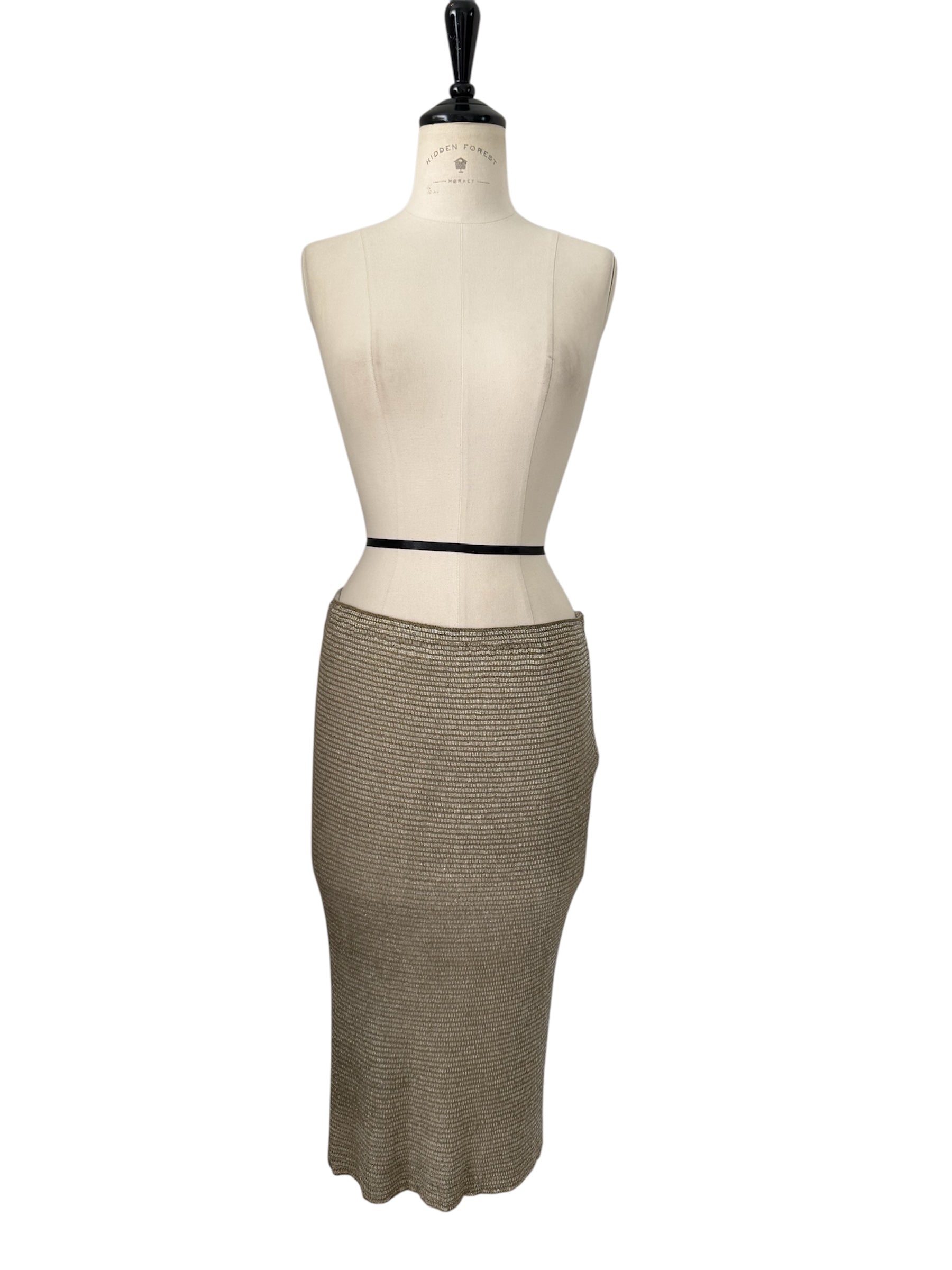 Ralph Lauren golden glass beads skirt