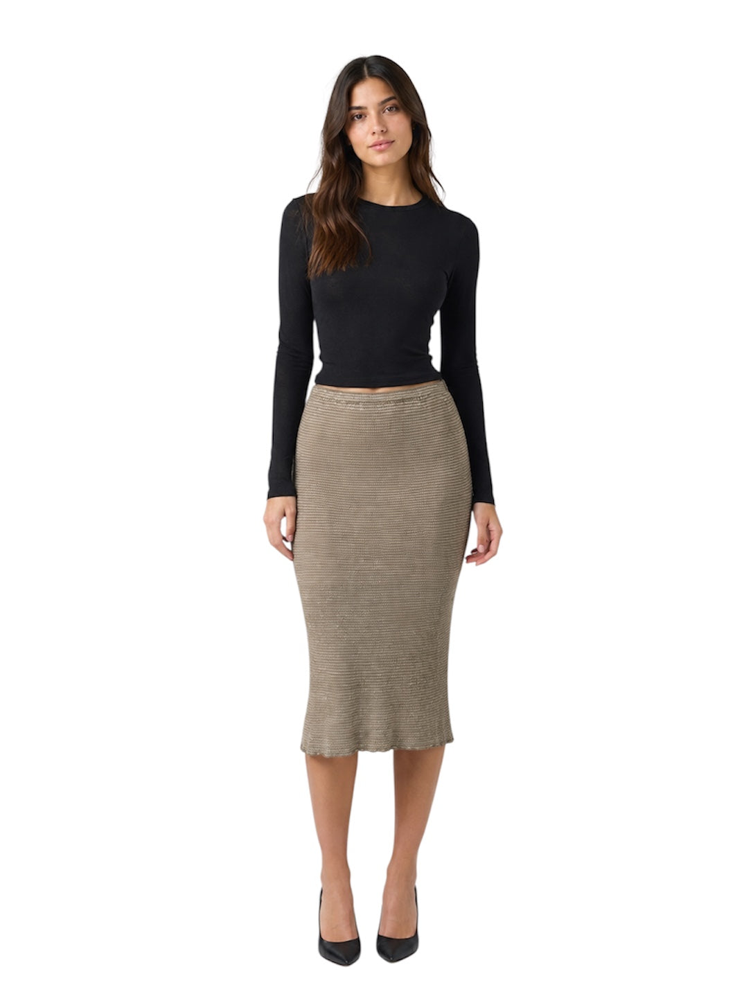 Ralph Lauren golden glass beads skirt