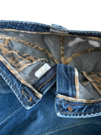 Roberto Cavalli denim skirt 2000s