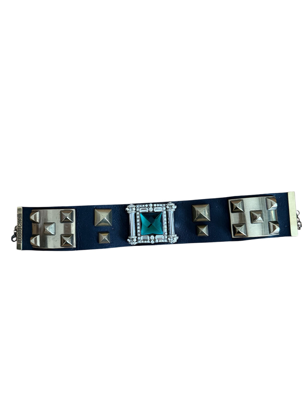 Rare Roberto Cavalli F/W 2003 leather choker Runway