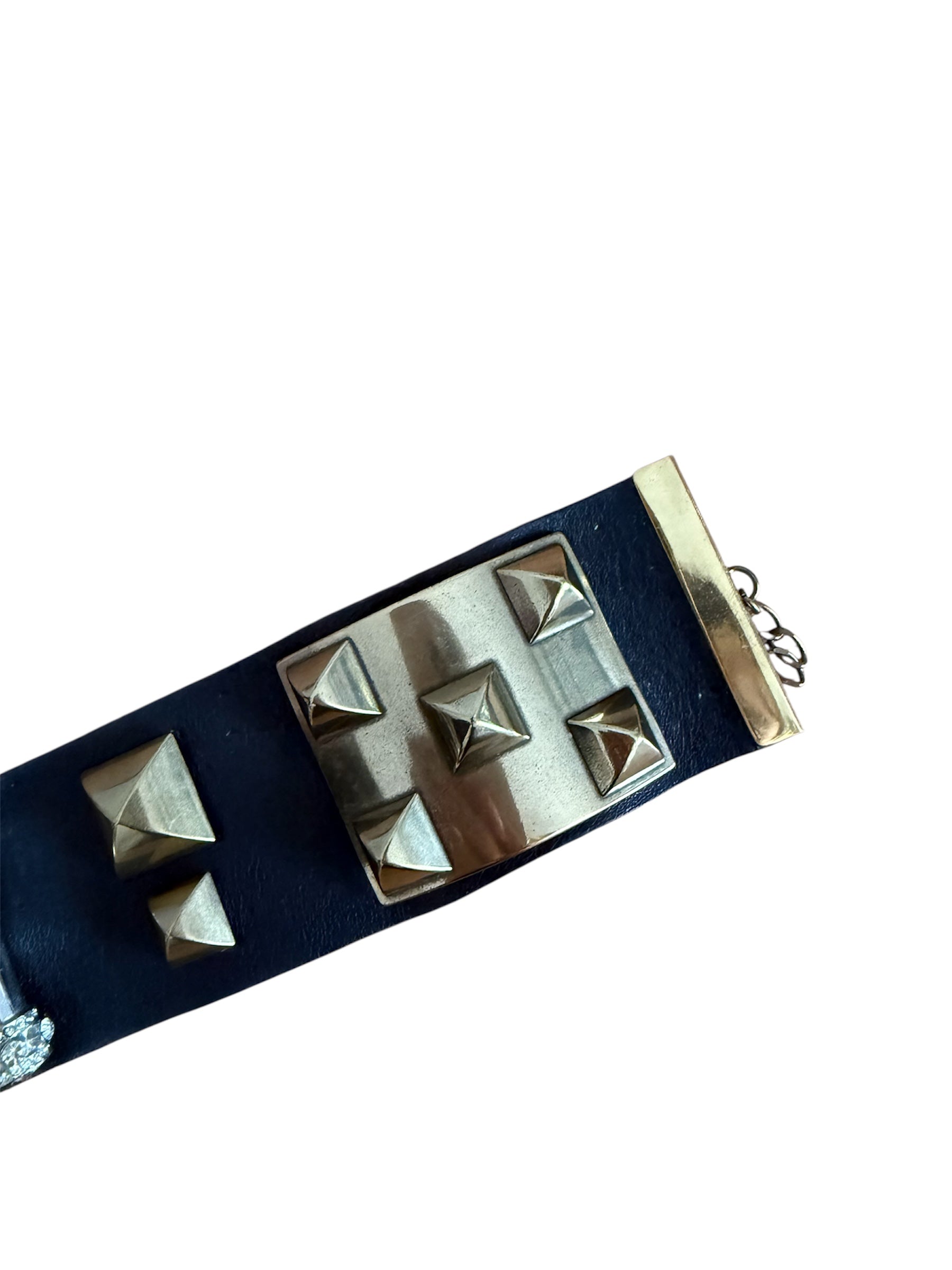 Rare Roberto Cavalli F/W 2003 leather choker Runway
