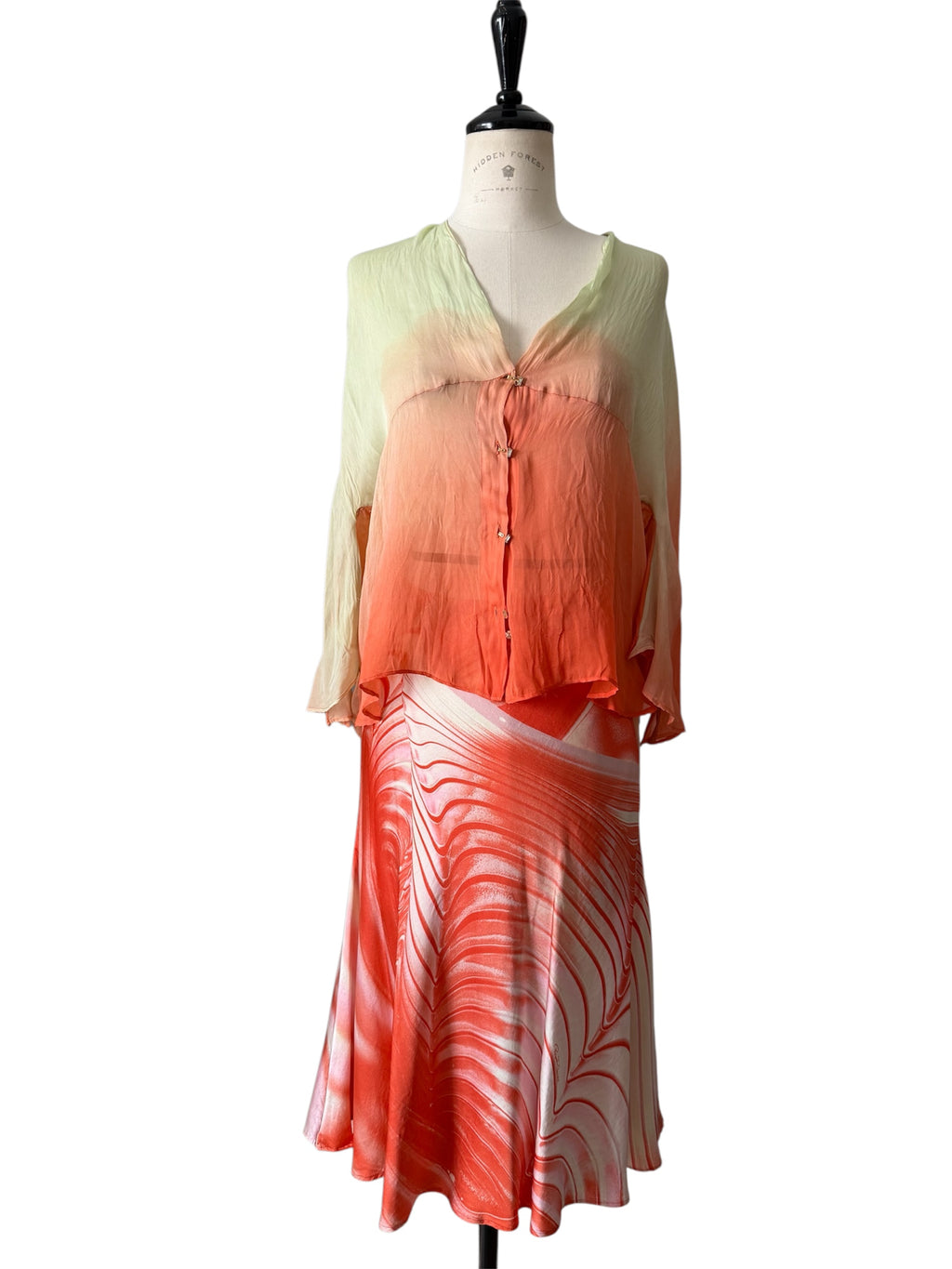 Roberto Cavalli S/S 2000 silk set
