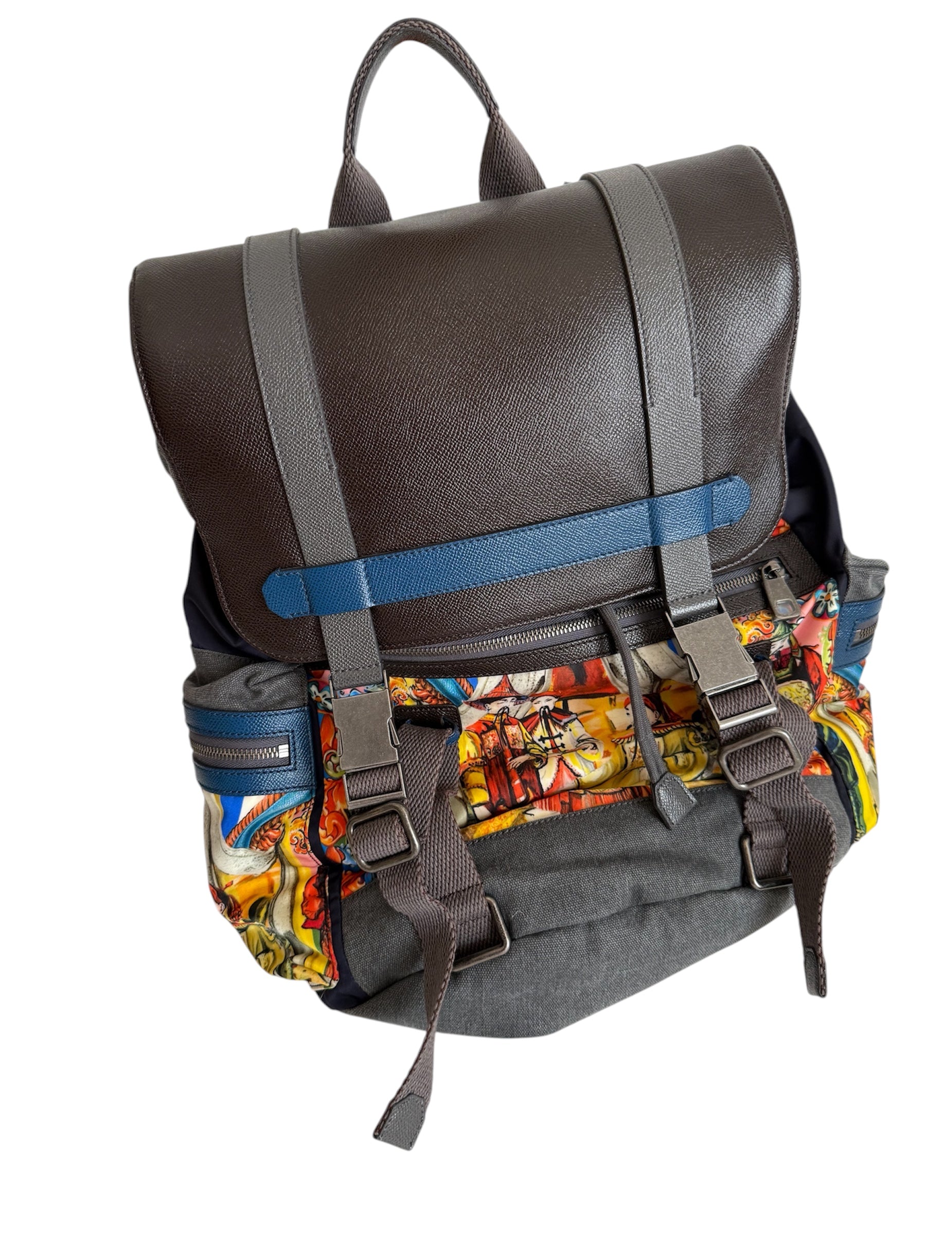 Dolce & Gabbana SS 2016 Backpack multicolor Sicily Runway