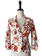 Moschino white cherry tomatoes chillies jacket