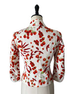 Moschino white cherry tomatoes chillies jacket
