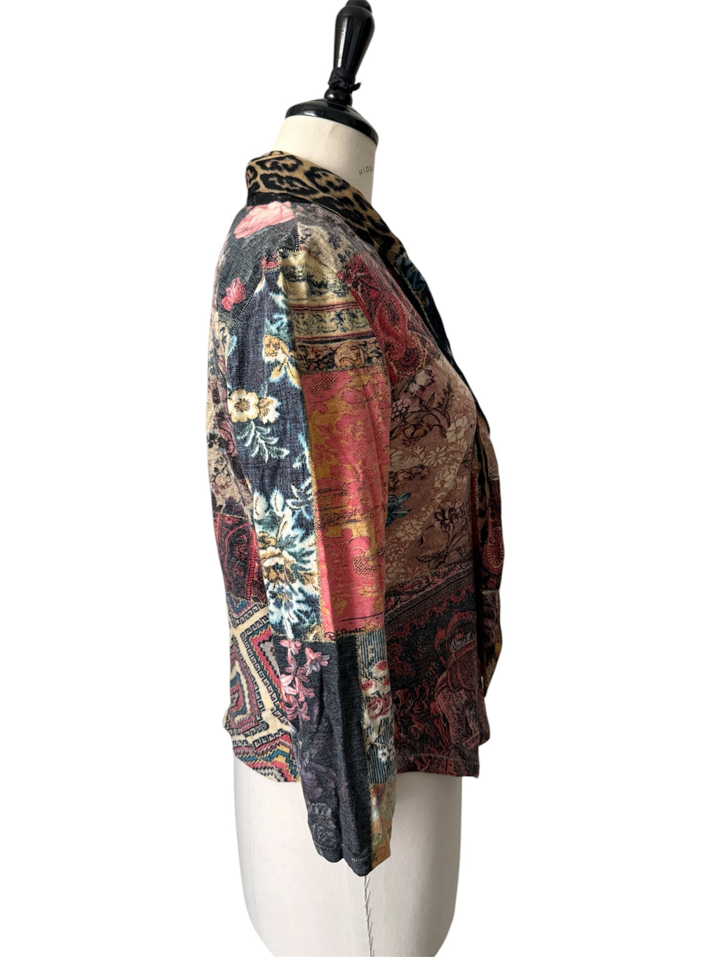 Roberto Cavalli FW 2002 patchwork blouse baroque vintage
