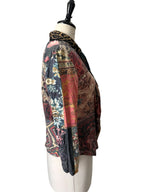 Roberto Cavalli FW 2002 patchwork blouse baroque vintage