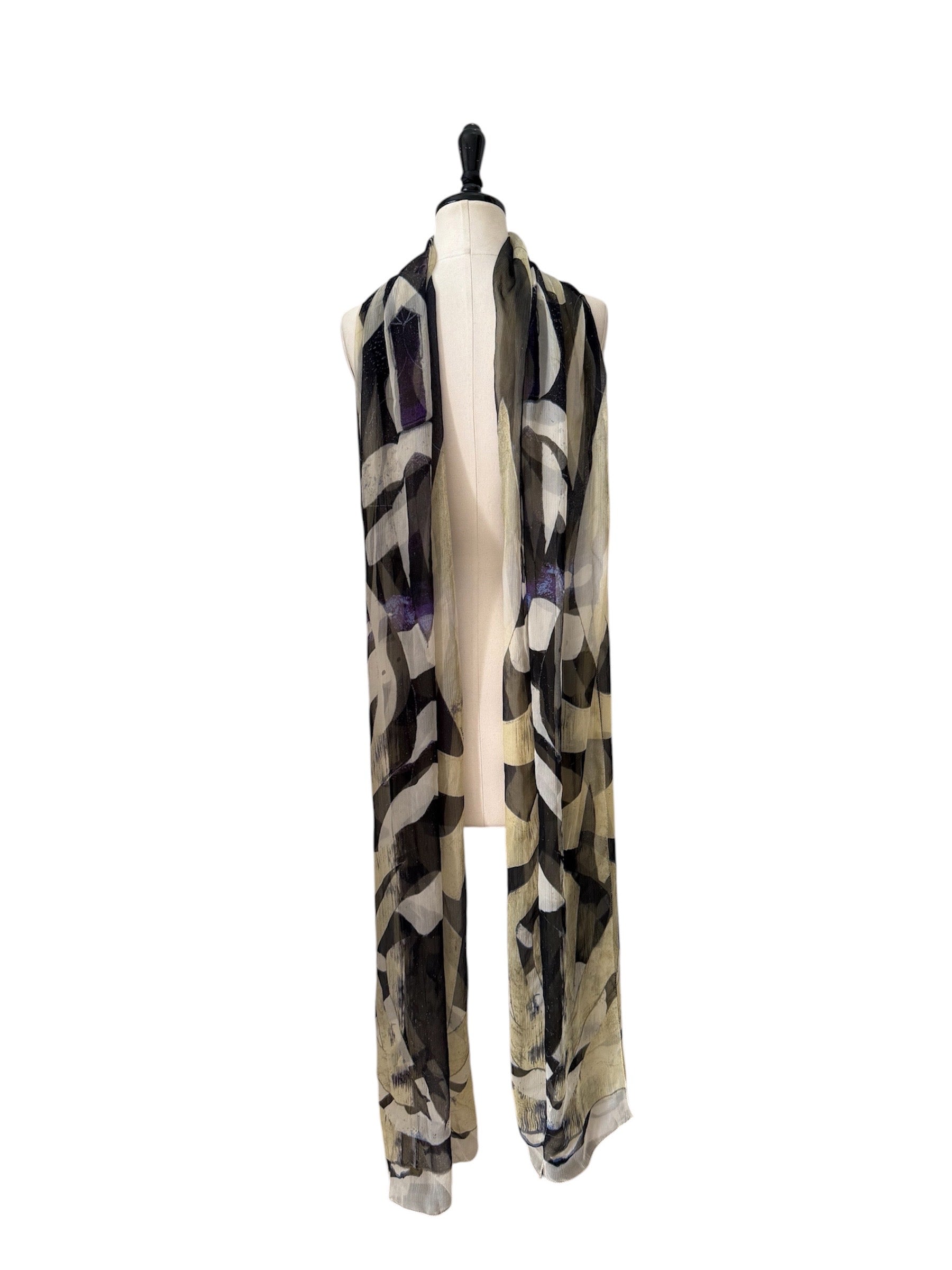 Roberto Cavalli SS 2007 silk multicolor shawl