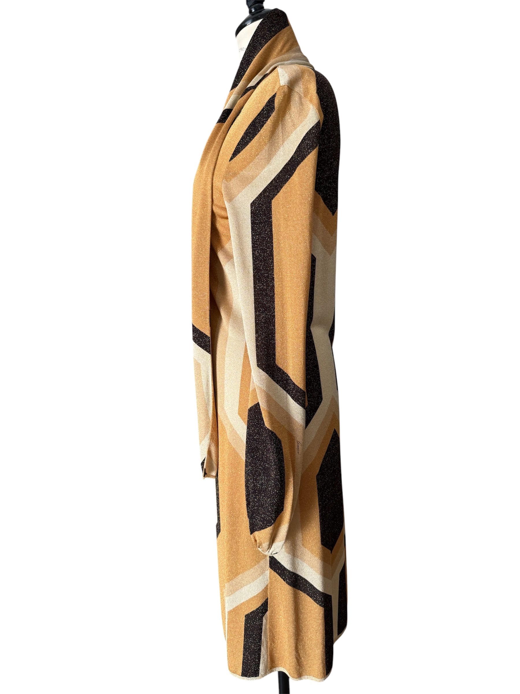 Gucci FW 2000 Runway gold Kaleidoscope dress by Tom Ford